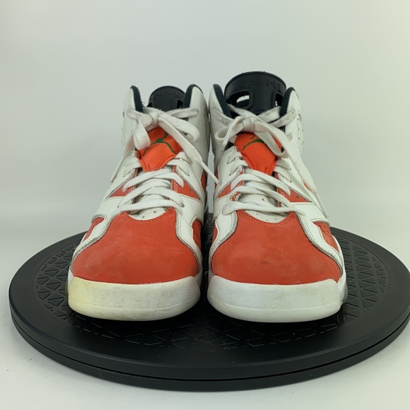 Nike Air Jordan 6 Retro GS 'Gatorade' Orange/White 384665-145 Youth Size 6Y - Picture 2 of 11